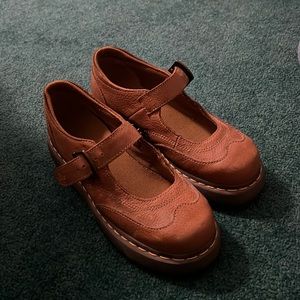 Vintage Doc Martens Mary Jane Tan